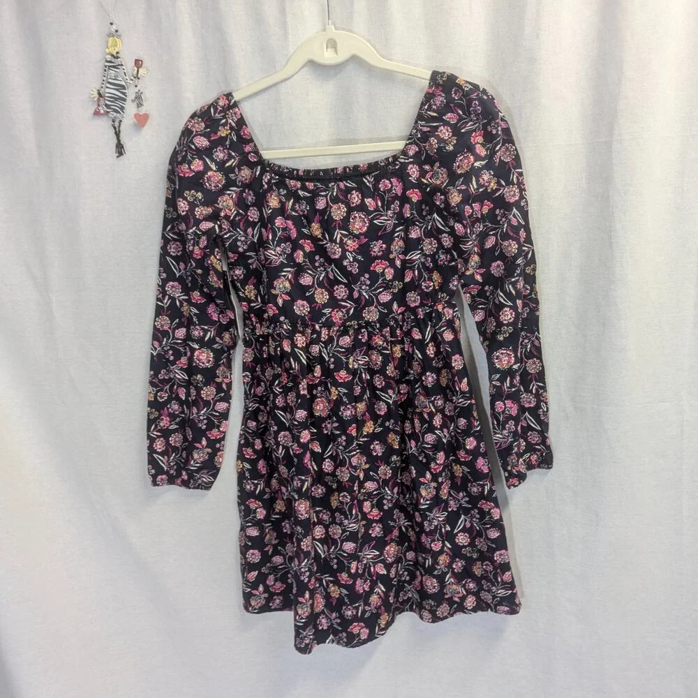 NWT Gap Kids Size XL/14-16 Navy Floral Dress